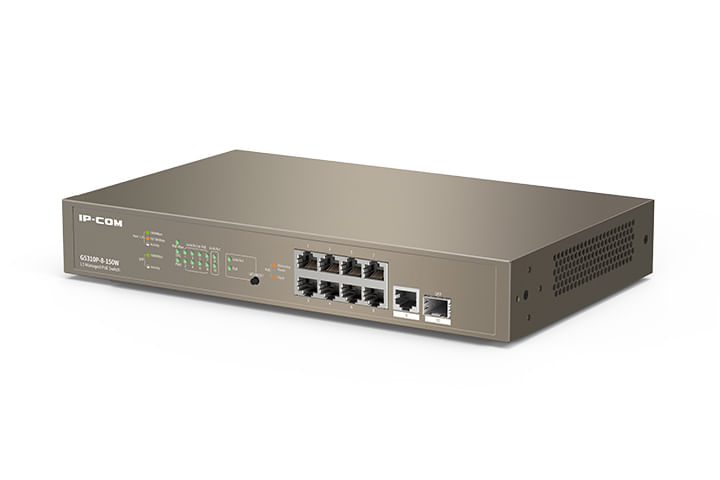 IP-COM-Networks-G5310P-8-150W-switch-di-rete-Gestito-L3-Gigabit-Ethernet--10-100-1000--Supporto-Power-over-Ethernet--PoE--Grigio