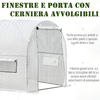 Outsunny-Serra-a-Tunnel-per-Orto-3x2x2m-con-Copertura-in-PE-2-Porte-e-Struttura-in-Acciaio-Bianco