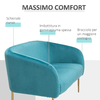 HOMCOM-Divano-2-Posti-Seduta-Imbottita-Schienale-e-Braccioli-Arredamento-Soggiorno-Sala-Ufficio-Verde-124x73x76cm