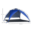 Outsunny-Tenda-da-Spiaggia-Pop-Up-per-4-Persone-con-Corde-e-Paletti-Poliestere-247x247x145cm-Blu