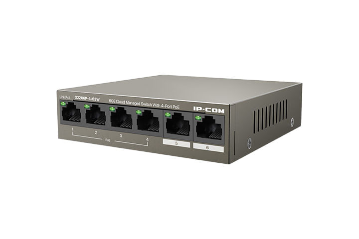 IP-COM-Networks-G2206P-4-63W-switch-di-rete-Gestito-Gigabit-Ethernet--10-100-1000--Supporto-Power-over-Ethernet--PoE-