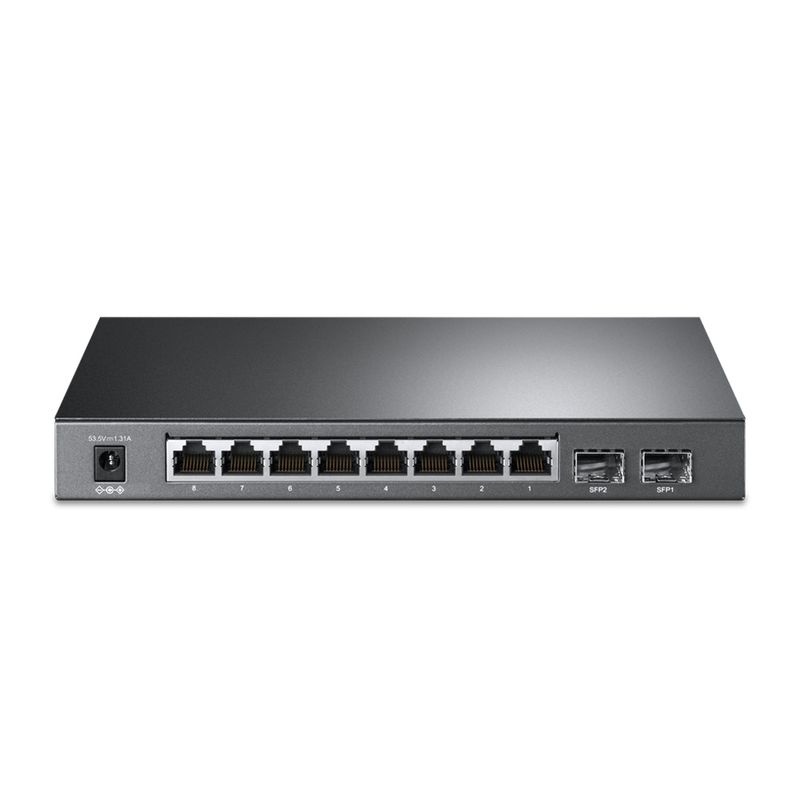 TP-Link-TL-SG2210P-Gestito-L2-Gigabit-Ethernet--10-100-1000--Supporto-Power-over-Ethernet--PoE--Nero