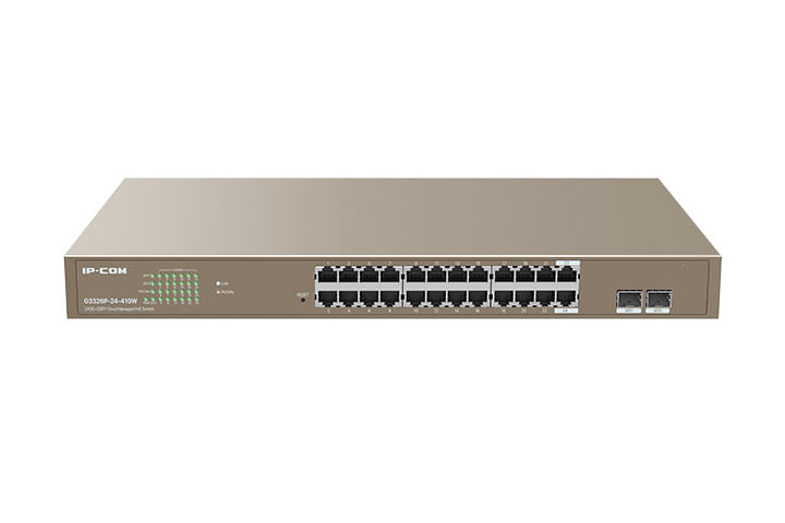 IP-COM-Networks-G3326P-24-410W-switch-di-rete-Gestito-L2-Gigabit-Ethernet--10-100-1000--Supporto-Power-over-Ethernet--PoE--Grigio