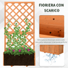Outsunny-Fioriera-da-Esterno-in-Legno-con-Spalliera-a-Griglia-per-Rampicanti