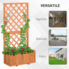 Outsunny-Fioriera-da-Esterno-in-Legno-con-Spalliera-a-Griglia-per-Rampicanti