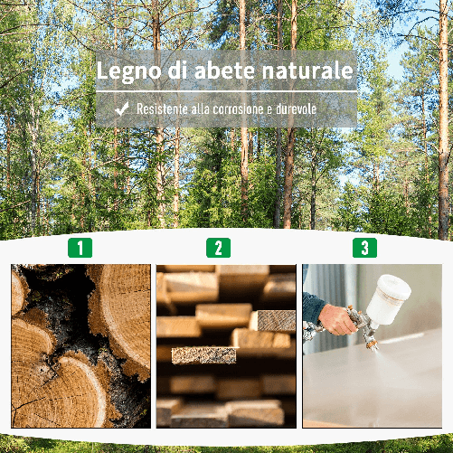 Outsunny-Fioriera-da-Esterno-in-Legno-con-Spalliera-a-Griglia-per-Rampicanti
