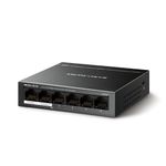 Mercusys-MS106LP-switch-di-rete-Gestito-Fast-Ethernet--10-100--Supporto-Power-over-Ethernet--PoE--Nero