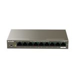 Tenda TEF1109P-8-102W switch di rete Fast Ethernet (10/100) Supporto Power over Ethernet (PoE) Metallico