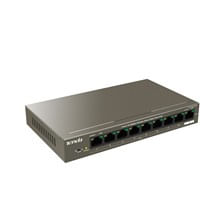 Tenda-TEF1109P-8-102W-switch-di-rete-Fast-Ethernet--10-100--Supporto-Power-over-Ethernet--PoE--Metallico