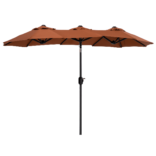 Outsunny-Ombrellone-da-Giardino-Doppio-Inclinabile-con-Apertura-a-Manovella-285x147x227cm-Rosso