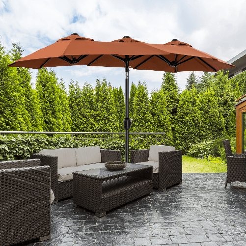 Outsunny-Ombrellone-da-Giardino-Doppio-Inclinabile-con-Apertura-a-Manovella-285x147x227cm-Rosso