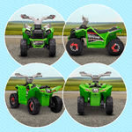 HOMCOM-Quad-per-Bambini-18-36-Mesi-in-PP-e-Metallo-Velocita-max-2-5-km-h-70x41-5x48-5-cm-Verde-Grigio-e-Nero