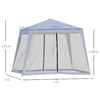 Outsunny-Gazebo-da-Giardino-3x3m-con-Zanzariera-Copertura-in-Poliestere-e-Struttura-in-Metallo-Grigio