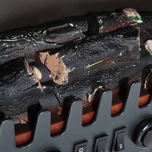 HOMCOM-Camino-Elettrico-da-Terra-con-Effetto-Fiamma-Regolabile--900W-1800W-Nero-36x25-5x41-5cm