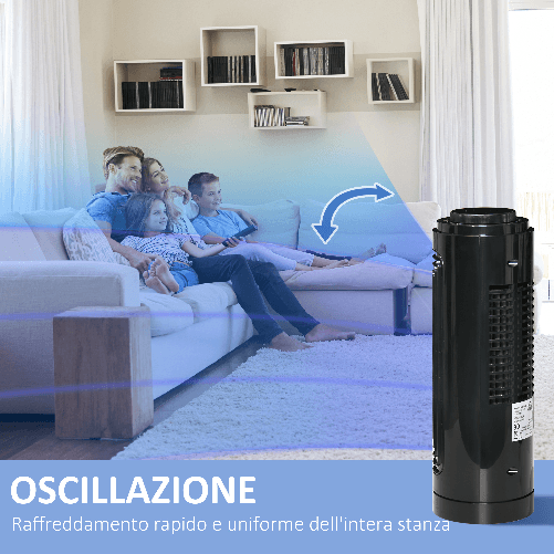 HOMCOM-Ventilatore-a-Colonna-Oscillante-a-3-Velocita-e-Basso-Rumore-in-ABS-e-Rame--11x32-5-cm-Nero