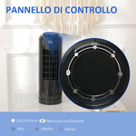 HOMCOM-Ventilatore-a-Colonna-Oscillante-a-3-Velocita-e-Basso-Rumore-in-ABS-e-Rame--11x32-5-cm-Nero