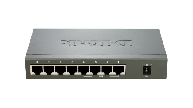 D-Link-DES-1008PA-switch-di-rete-Non-gestito-Fast-Ethernet--10-100--Supporto-Power-over-Ethernet--PoE--Nero