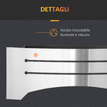 HOMCOM-Camino-Bioetanolo-in-Acciaio-Inox-3h-di-Combustione-con-Serbatoio-1-5L-e-Copertura-25m--45x18x17-cm-Argento