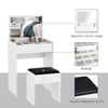 HOMCOM-Tavolo-da-Trucco-con-Sgabello-Vano-Contenitore--10-Scomparti--Specchio-Richiudibile-MDF-Bianco-60-2-x-40-2-x-79cm