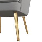 HOMCOM-Poltrona-in-Velluto-Imbottita-con-Gambe-Dorate-in-Poliestere-e-Acciaio-71x72x75cm-Grigio