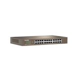 Tenda SWITCH TENDA TEG1024D 24P LAN GIGABIT DESKTOP 10/100/1000Mbps RJ45 13inch CASE METALLICO RACKMOUNTABLE