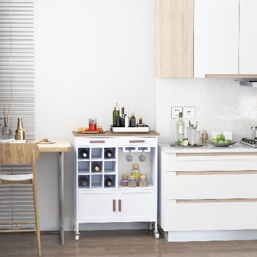 HOMCOM--Mobiletto-da-Cucina-con-RuotePortabottiglie-e-Porta-Bicchieri-in-Bambu