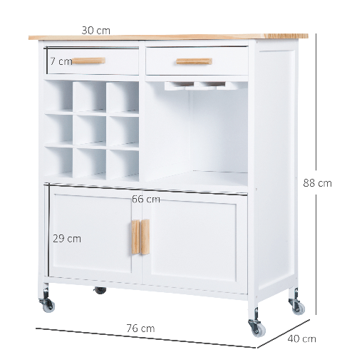 HOMCOM--Mobiletto-da-Cucina-con-RuotePortabottiglie-e-Porta-Bicchieri-in-Bambu