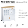 HOMCOM--Mobiletto-da-Cucina-con-RuotePortabottiglie-e-Porta-Bicchieri-in-Bambu