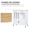 HOMCOM--Mobiletto-da-Cucina-con-RuotePortabottiglie-e-Porta-Bicchieri-in-Bambu