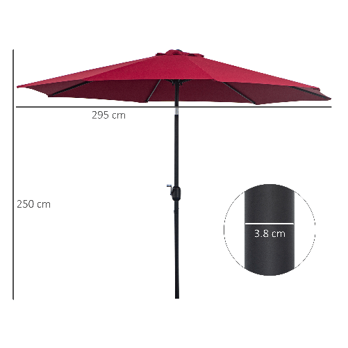 Outsunny-Ombrellone-da-Giardino-3x2-5-m-Inclinabile-con-Palo-Smontabile-in-Metallo-e-Poliestere-Rosso-Scuro
