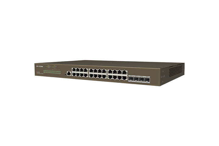 IP-COM-Networks-G3328F-switch-di-rete-Gestito-L2-Gigabit-Ethernet--10-100-1000--1U-Nero