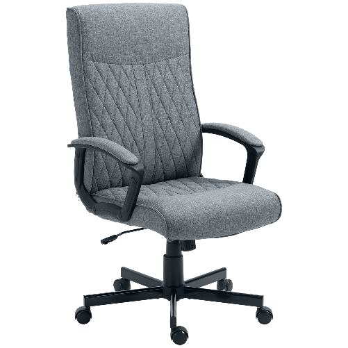 Vinsetto-Sedia-da-Ufficio-Girevole-con-Funzione-Dondolo-e-Altezza-Regolabile-65x72x102-112-5cm-Grigio
