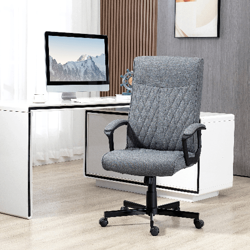 Vinsetto-Sedia-da-Ufficio-Girevole-con-Funzione-Dondolo-e-Altezza-Regolabile-65x72x102-112-5cm-Grigio
