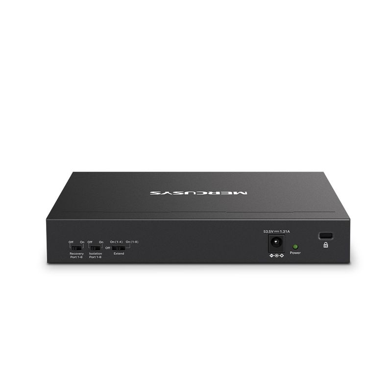 Mercusys-MS110P-switch-di-rete-Gestito-Fast-Ethernet--10-100--Supporto-Power-over-Ethernet--PoE--Nero