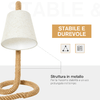 HOMCOM-Lampada-da-Tavolo-Stile-Marinaro-in-Corda-e-Tessuto-Attacco-E14-Abat-jour-per-Casa-e-Ufficio