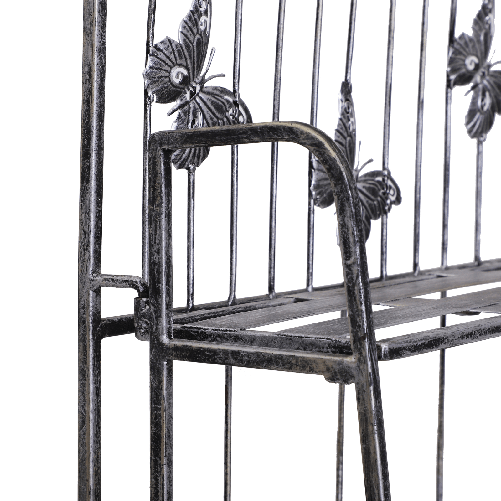 Outsunny-Fioriera-a-Scaffale-a-3-Ripiani-da-Giardino-Balcone-interno-Grigio-Argento-44-x-25-x96-cm