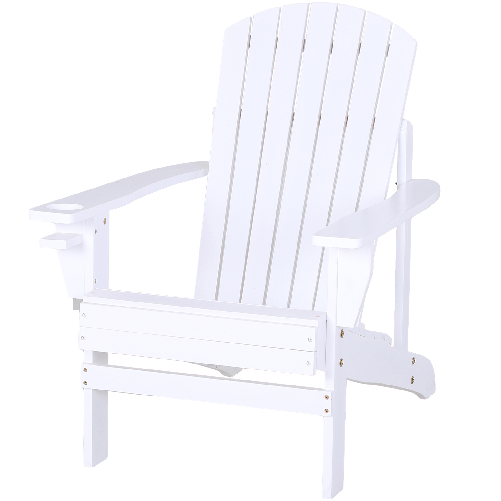 Outsunny-Sedia-da-Giardino-Adirondack-in-Legno-Bianco-Con-Porta-Bicchieri-Impermeabile-e-Anti-Muffa-97x72-5x93cm