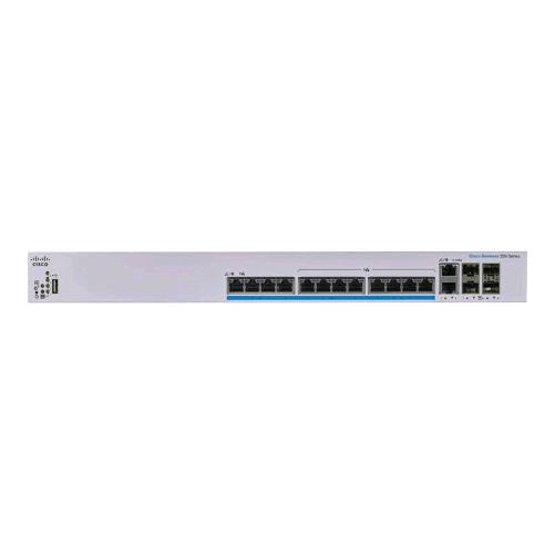 Cisco-CBS350-Gestito-L3-5G-Ethernet--100-1000-5000--Supporto-Power-over-Ethernet--PoE--1U-Nero-Grigio