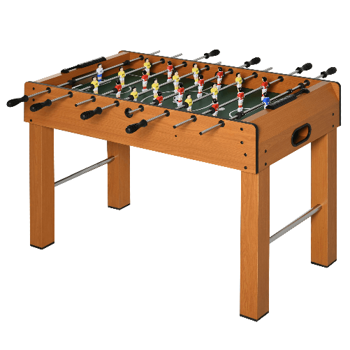HOMCOM-Calcio-Balilla-Professionale-per-Adulti-e-Bambini-in-MDF-Tavolo-da-Biliardo-Billiardino-con-2-Palline-Segnapunti-e-22-Giocatori-122x61x80-7cm