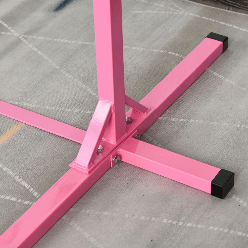 HOMCOM-Sbarra-per-Ginnastica-Artistica-o-Danza-Classica-Regolabile-in-Altezza--92-150-cm--per-Bambini-Max--75-kg-Rosa