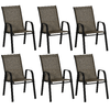 Outsunny-Sedie-da-Giardino-Set-6-Pezzi-Sedie-da-Esterno-Impilabili-in-Metallo-e-Tessuto-Traspirante-Marrone