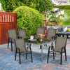 Outsunny-Sedie-da-Giardino-Set-6-Pezzi-Sedie-da-Esterno-Impilabili-in-Metallo-e-Tessuto-Traspirante-Marrone