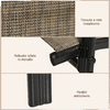 Outsunny-Sedie-da-Giardino-Set-6-Pezzi-Sedie-da-Esterno-Impilabili-in-Metallo-e-Tessuto-Traspirante-Marrone
