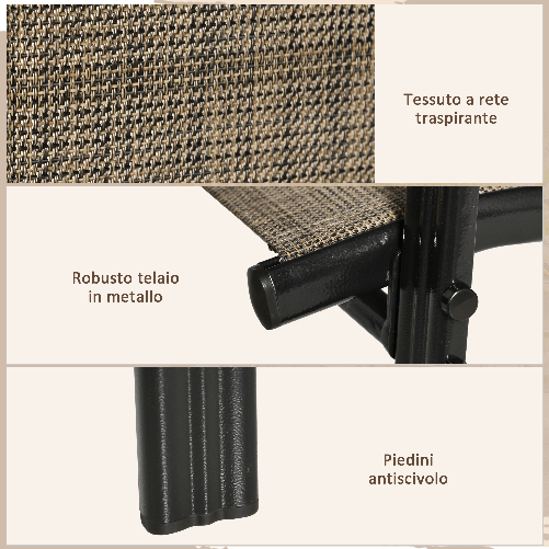 Outsunny-Sedie-da-Giardino-Set-6-Pezzi-Sedie-da-Esterno-Impilabili-in-Metallo-e-Tessuto-Traspirante-Marrone