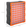 DURHAND-Cassettiera-Box-per-Accessori-Minuteria-Arancione-38x16x47-5cm