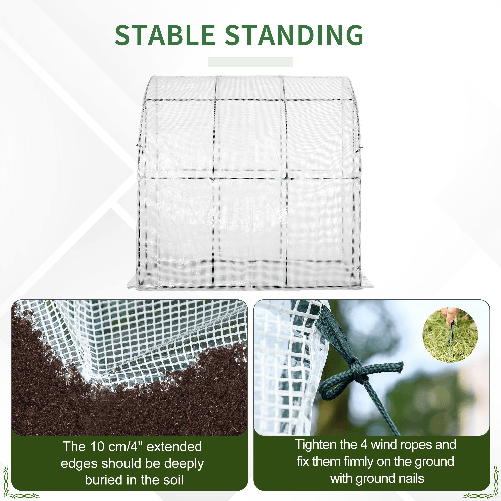 Outsunny-Serra-da-Giardino-con-Copertura-in-PE-anti-UV-e-Porta-Avvolgibile-214x118x212cm