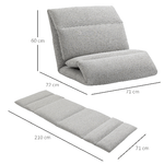 HOMCOM-Poltrona-da-Terra-con-Schienale-Reclinabile-in-Tessuto-71x72x60cm-Grigio-Chiaro