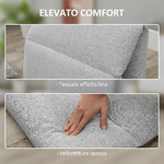 HOMCOM-Poltrona-da-Terra-con-Schienale-Reclinabile-in-Tessuto-71x72x60cm-Grigio-Chiaro