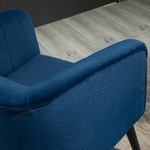 HOMCOM-Poltroncina-Moderna-Stile-Nordico-Copertura-Velluto-e-Gambe-in-Legno-Blu