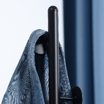 HOMCOM-Appendiabiti-da-Terra-con-8-Ganci-Attaccapanni-per-Ingresso-e-Camera-da-Letto-in-Acciaio-con-Base-in-Marmo-35x35x170cm-Nero